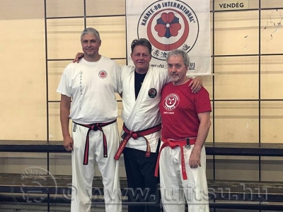 Kancho Rony Kluger meghívására soke Kelemen István Goju Ryu edzőtáborban oktatott